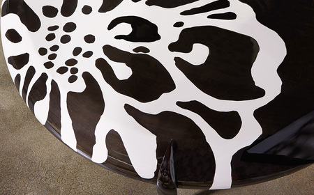 No.1142 Chrysanthemum Coffee Table ／ 家具 テーブル コーヒーテーブル 菊 花 オリジナル家具 ブランド MATSUOKA マツオカ 松岡家具製造 高級感 上質 エ