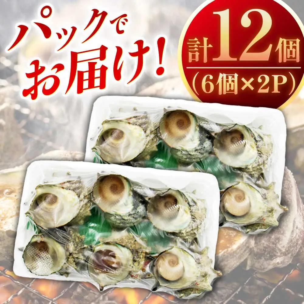【全12回 定期便 】秘伝のタレ サザエのつぼ焼き（ 6個入り×2パック ）[JDB103] サザエ おつまみ