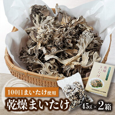 【ふるさと納税】乾燥まいたけ(45g×2箱)【1429436】
