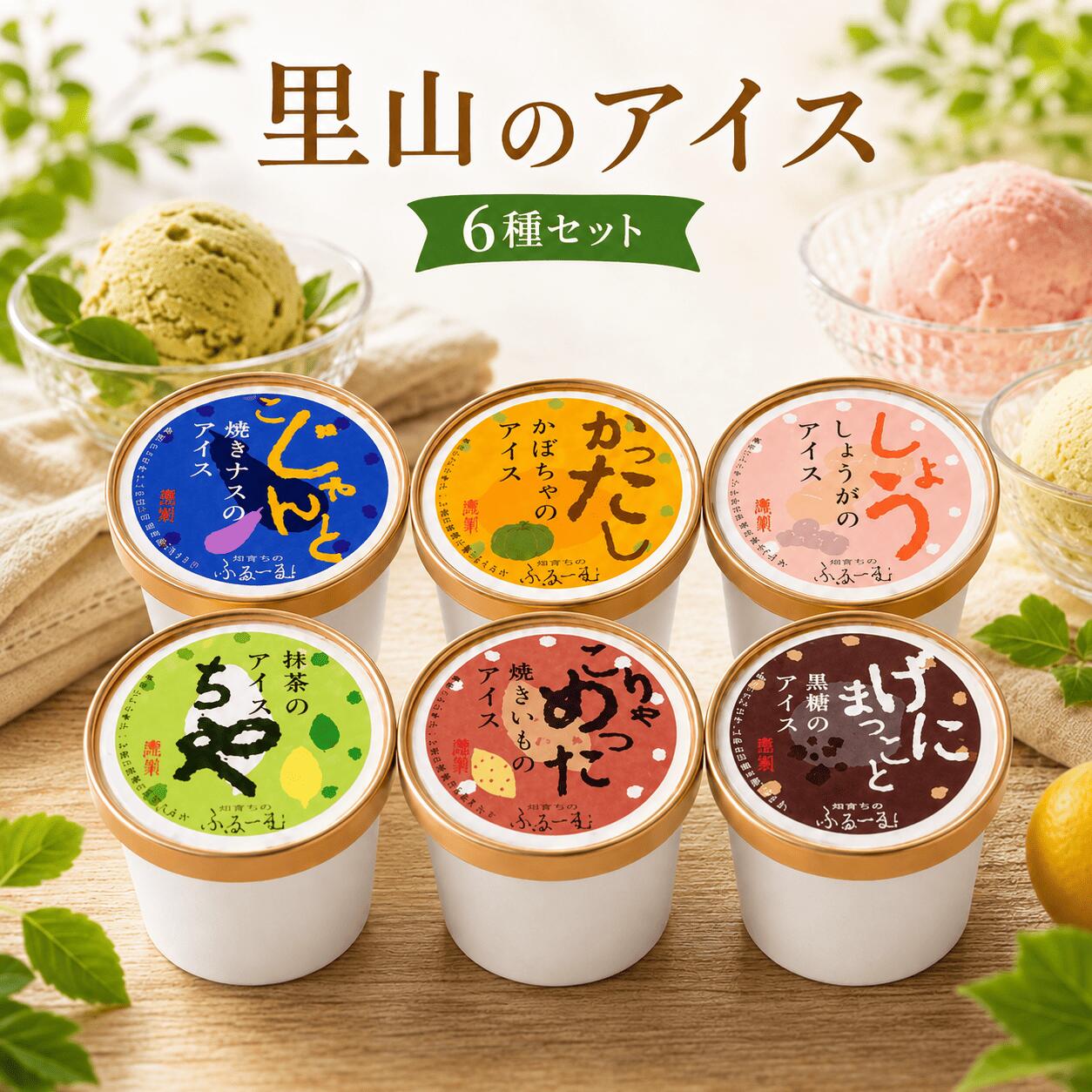 【ふるさと納税】 【選べる回数】里山のアイス 100ml×6個 1回 定期便 3回 6回 12回 アイスクリーム シャーベットアイス 人気 ご当地アイス 高知県 詰め合わせ 贈り物 贈答 冷凍 ギフト プレゼント お菓子 スイーツ デザート カップアイス ジェラート 安芸市 高知県