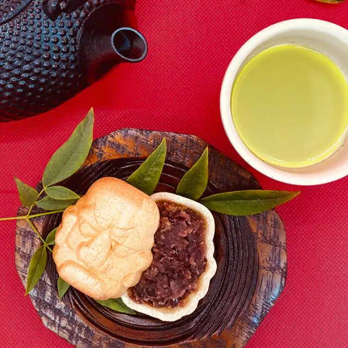 【三茶三葉】茶園のお茶3種 飲み比べ BOXと佐々伝育坊もなかセット【佐々町観光協会】[QAW005]