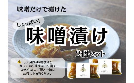 月岡糀屋 完全自家製味噌だけで漬けたしょっぱい味噌漬け 200g×2個 甘くない味噌漬け 漬物 ご飯のお供 国産大豆 国産塩 自家製米糀 こうじ 生味噌 みそ ミソ 味噌汁 非加熱熟成 辛口味噌 田舎味噌 3B07009