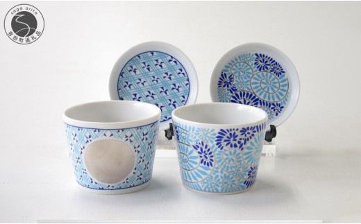 ARITA PORCELAIN LAB(アリタポーセリンラボ) JB蛸唐草&格子丸紋・
