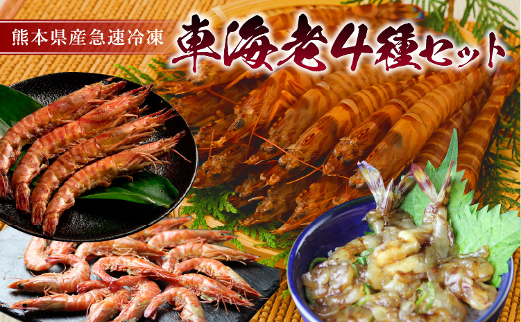 
            車海老 海老 4種 計840g 刺身 味噌漬け 漬け丼 醤油漬け 小分け 冷凍 車海老4種 セット 計840g
          