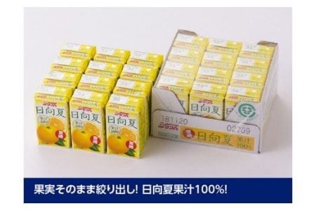 【定期便】『サンA日向夏ジュース100%』３ヶ月定期便【ジュース 果汁100％ フルーツジュース 紙パック 日向夏 宮崎県 全3回】