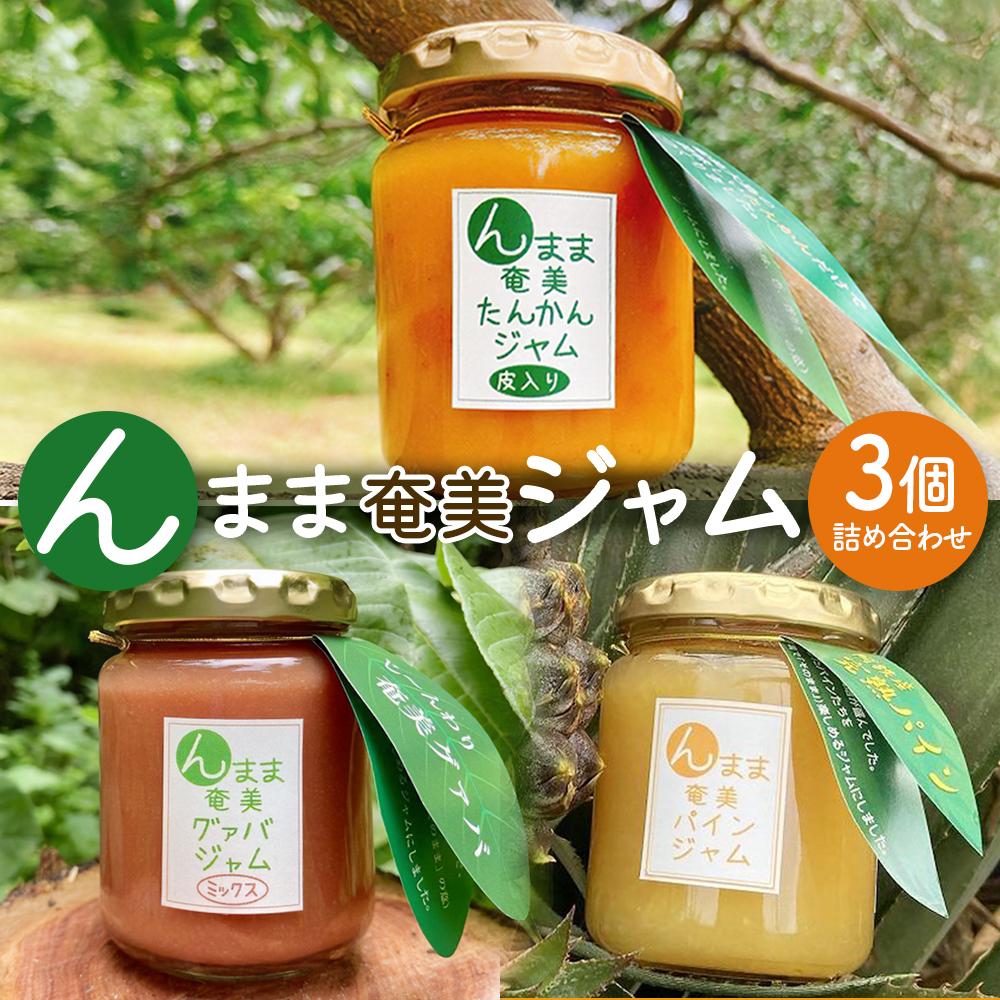 【ふるさと納税】農家謹製★奄美大島産トロピカルフルーツジャム3個セット【たんかん・グァバ・パインジャム詰合せ】 | 九州 鹿児島県瀬戸内 鹿児島県 鹿児島 瀬戸内 奄美 奄美大島 ジャム フルーツ 果物 くだもの 詰め合わせ パイン パイナップル グアバ 柑橘類 ギフト