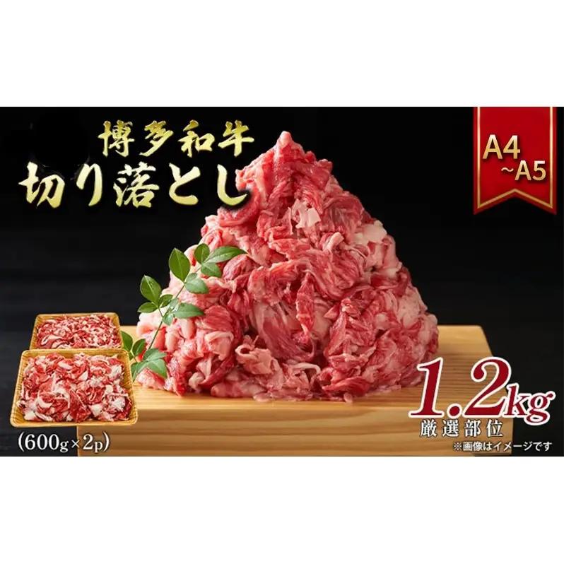 博多和牛切り落とし 1.2kg（600g×2p）A4～A5  博多和牛切り落とし