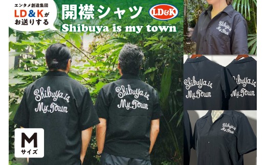 「Shibuya is my town」開襟シャツ（Mサイズ）【 開襟 シャツ LD＆K 宇田川カフェ シブヤビール 服 ファッション トップス 半袖 】
