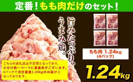 【3ヶ月定期便】鶏肉 もも肉 1.24kg×3