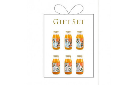 ギフトセットみかんジュースのみくらべ 小田原産江之浦うんしゅうみかん＆きよみ１００％ストレートジュース１８０ml各３本合計６本セット 【みかんジュース みかんジュース 神奈川県 小田原市 】