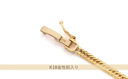 K18 12面トリプル喜平 ブレスレット 4g 18cm ファッション アクセサリー しなやか 高級感 金 プラチナ 日本製 千葉市 千葉県