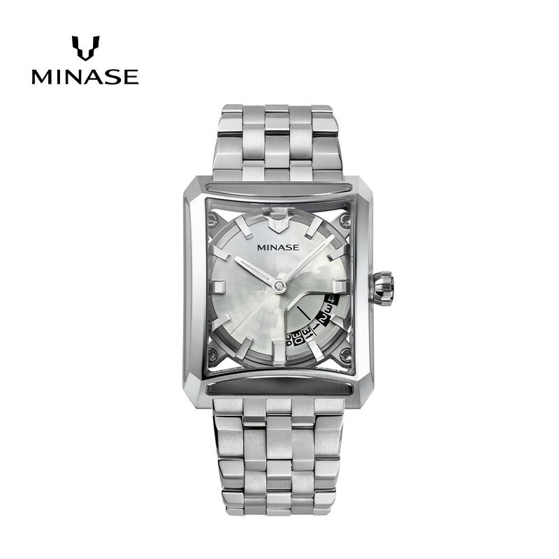 【ふるさと納税】MINASE時計 SEVEN WINDOWS ブレスレットタイプ（VM15-M01YWH-SSB） MINASE 日本製 時計 腕時計 メンズ 高額 人気 ランキング【協和精工株式会社】[F11942]