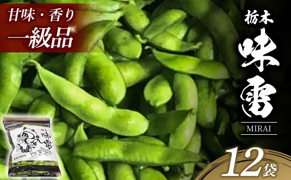 
                  土づくりからこだわったオリジナルブランド枝豆「味雷」3kg（250g×12袋） | えだまめ えだ豆 濃厚 オリジナル 産地直送 ※2026年7月～発送
                