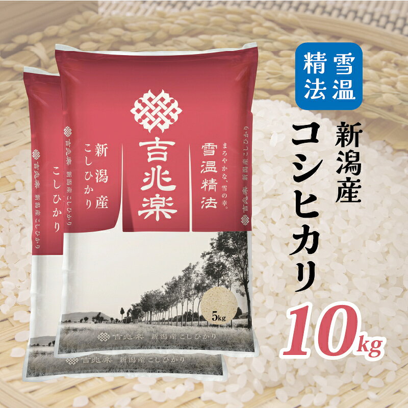 【ふるさと納税】【限定500個】雪温精法 新潟産 コシヒカリ 10kg 5kg×2袋 米 お米 白米 新潟県産 ブランド米 数量限定 家族 ファミリー 美味しい 人気 送料無料