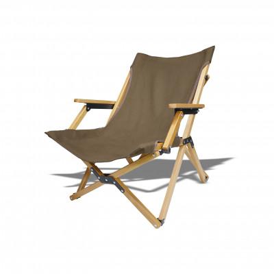 ふるさと納税 河内長野市 【訳ありB品】ANOBA ウッドハイバックチェアロータイプ ブラウン AN031 キャンプ用品