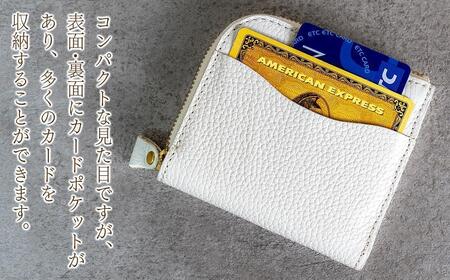 本革 L字ファスナー ミニ財布 日本製 レザー 革製品 コンパクト 小銭入れ Liete vivid イエロー