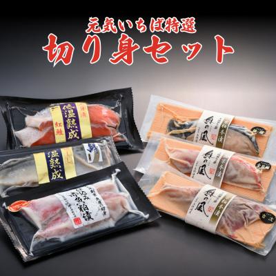 ふるさと納税 石巻市 元気いちば特選切り身セット6種 鮭 鯖 さば サバ 赤魚 銀たら 金目鯛 吉次 粕漬 西京漬け 魚醤