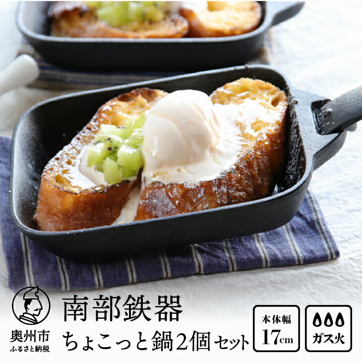 【ふるさと納税】 【9月2日より価格改定】 南部鉄器 ちょこっと鍋2個セット 【OIGEN】 伝統工芸品 キッチン用品 食器 日用品 調理器具 フライパン アウトドア キャンプ用品 [Z0038]