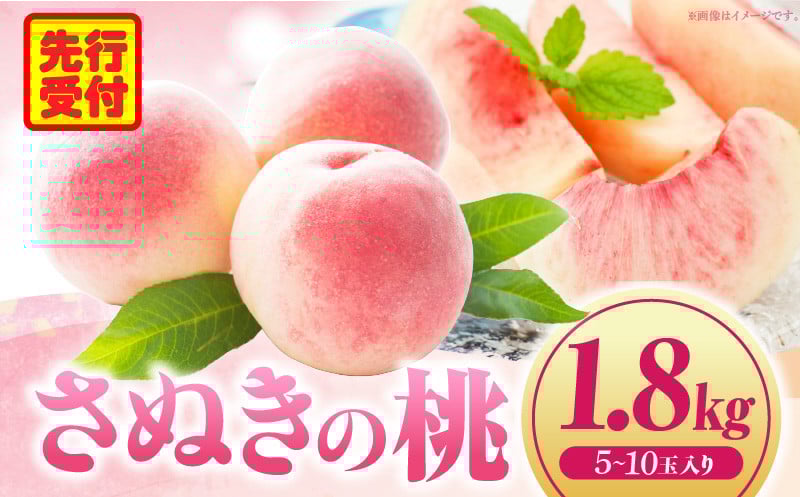 
            さぬきの桃　約1.8kg(5～10玉入り) （さぬき市共通返礼品）_mk059-040
          