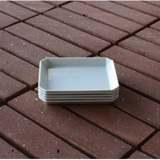 1616/ TY Square Plate 130 White 5枚セット 有田焼 器 皿 白 ホワイト A25-413_イメージ2