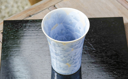 【陶あん】花結晶フリーカップ（銀藤）