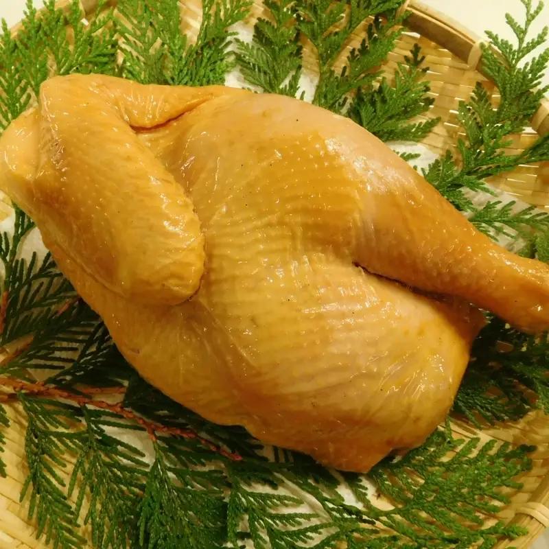 スモークチキン 比内地鶏 燻製 半身 秋田県産 スモークチキン【約1kg】【冷凍】