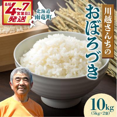 ふるさと納税 雨竜町 【最短4〜7営業日発送】令和7年産 川越さんちの おぼろづき 10kg (5kg×2袋)