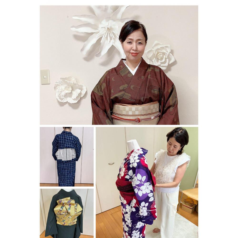 「福岡ならではの伝統美 博多織を使った楽しい着物着付け体験」　(約2時間)