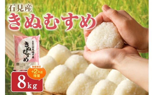 【年内配送】【生活応援品】【令和7年産】石見産「きぬむすめ」（５ｋｇ×２袋） 米 お米 きぬむすめ 精米 白米 玄米 ごはん お取り寄せ 特産 【058_1841】