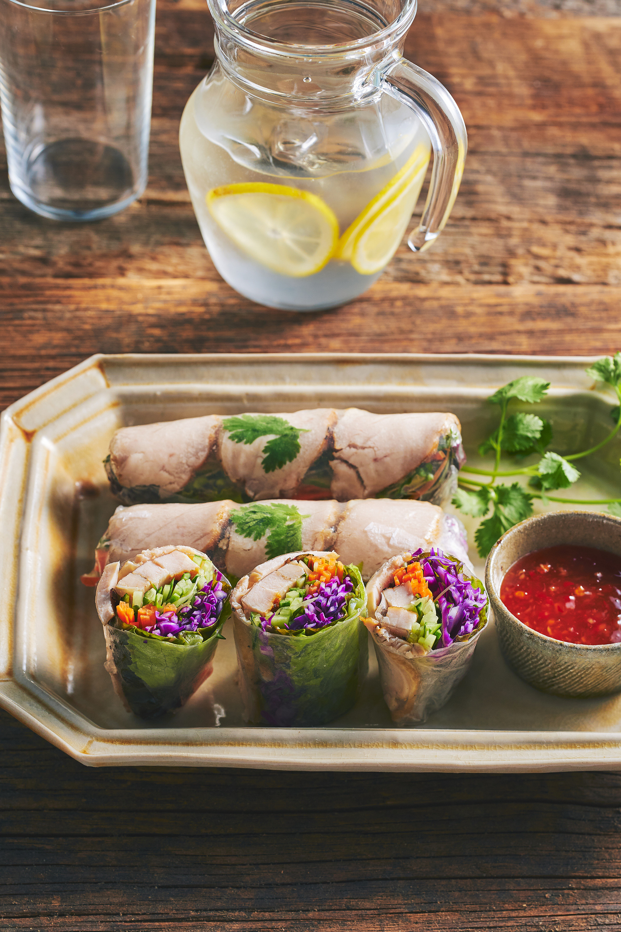 ※スモークチキンの調理例です。