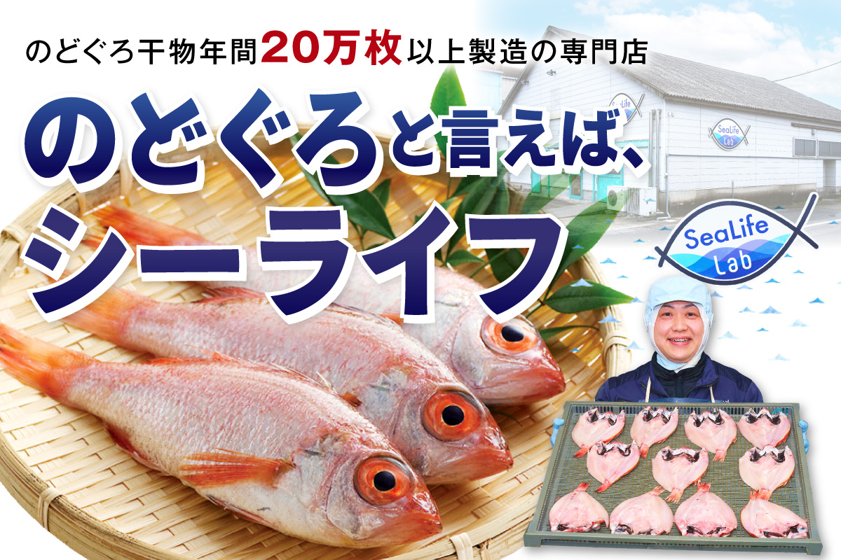 島根県浜田加工ノドグロと真イカの一夜干し合計6枚（約500g） 【005_0145】