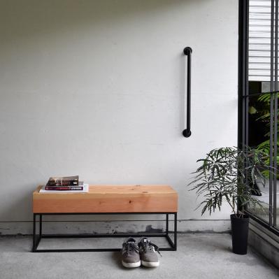 ふるさと納税 木津川市 HITTITEのアイアン手すり  Lサイズ / 傘立て 玄関手すり  インテリアDIY