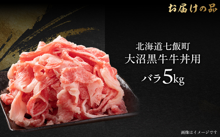 【北海道ブランド牛】大沼黒牛牛丼用（バラ5kg） NAM036