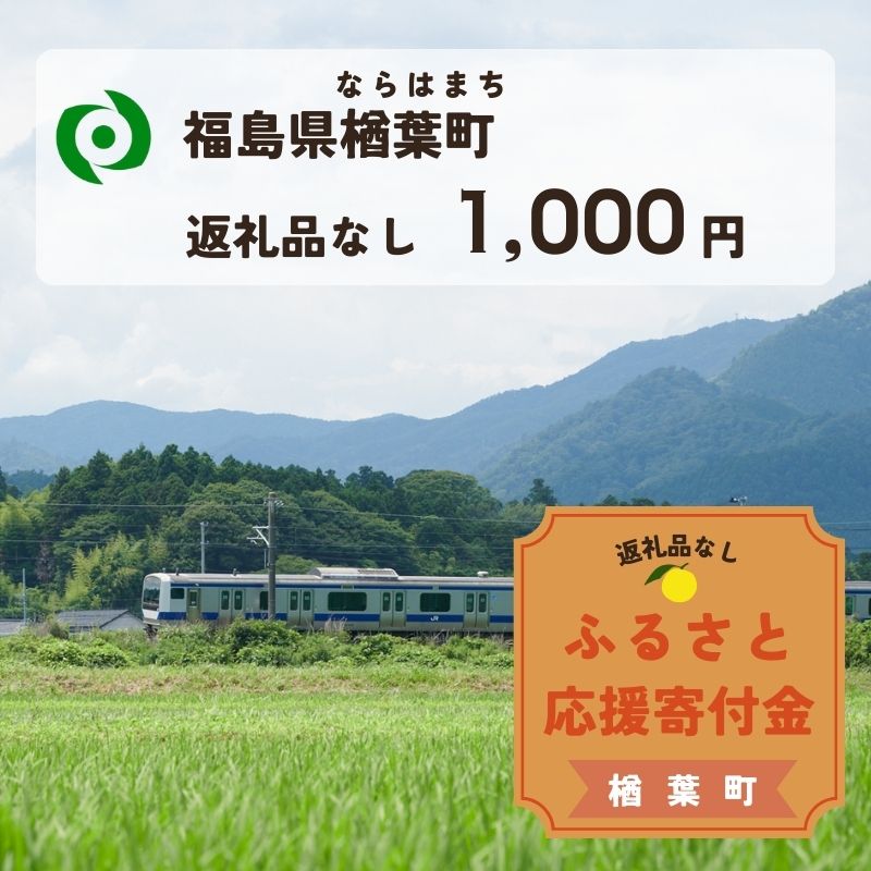 【 ふるさと納税 】【返礼品なしの寄附】福島県楢葉町 1口：1,000円 ［福島県 福島 楢葉町 寄附 おうえん 応援 しえん 支援 応援寄付金 寄付のみ 返礼品なし 返礼品なしの寄付 1,000円］