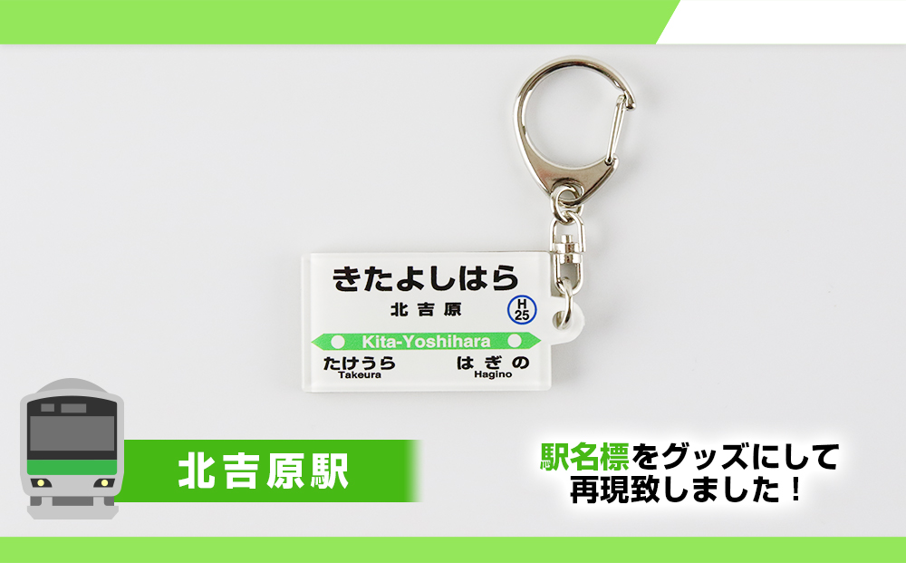 【JR北海道】白老町内6駅 駅名標キーホルダーセット 　QA051