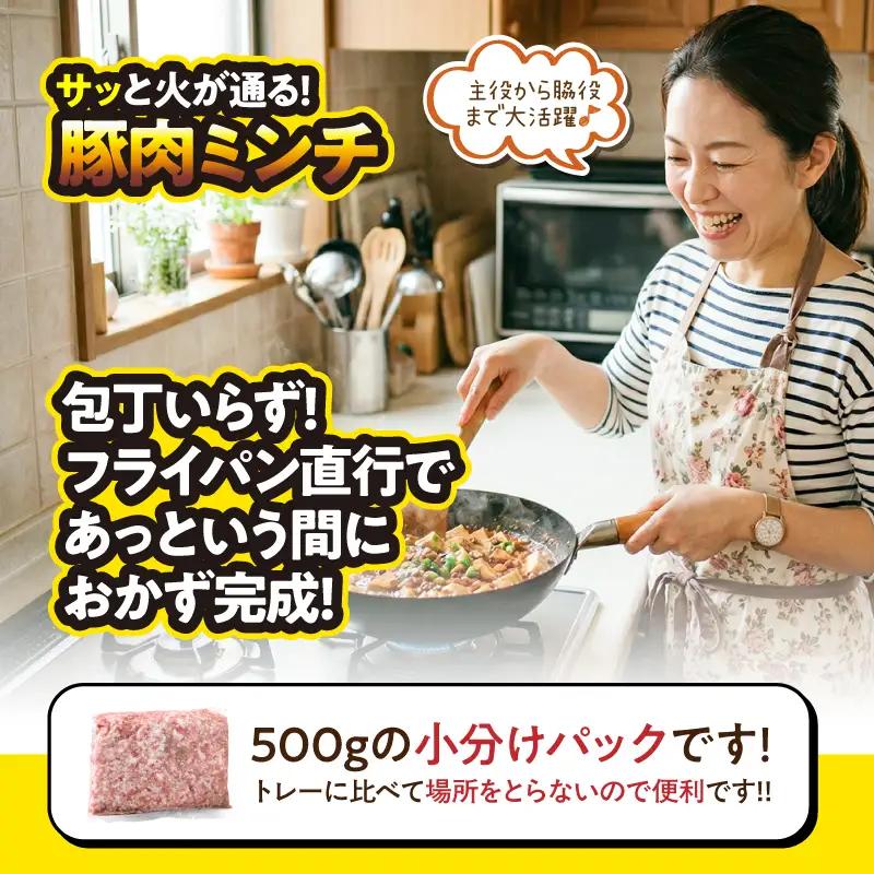 鹿児島県産 豚肉ミンチ 3.0kg（500g×6パック） KN179-003-03 肉 豚