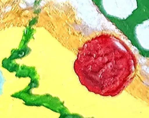 絵画 富士山溶岩パワーアート「富士彩響2成長の導き」 絵画