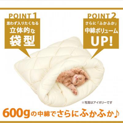 ふるさと納税 都城市 おふとん屋さんのペットベッド「はいるにゃん(R) DX」Lサイズ　ブルー　ry0226lBL |  | 02