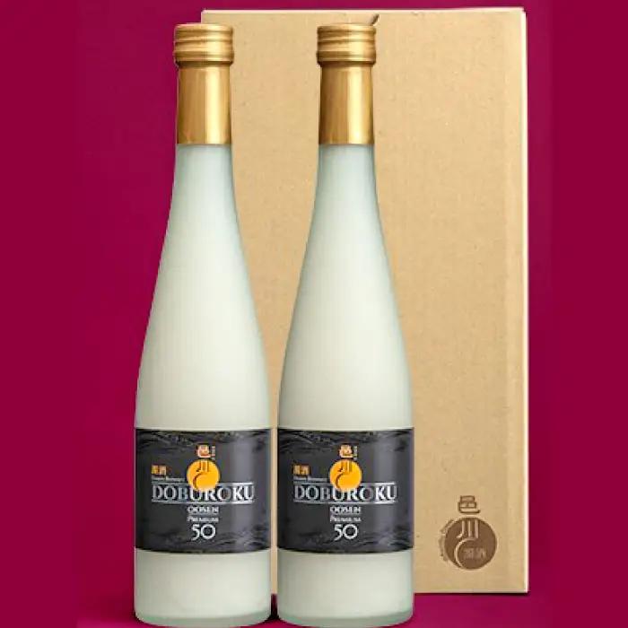 濁酒邑川 プレミアム50 500ml×2本セット【濁酒 お酒 醸造酒 もろみ酒 濁り酒 フルーティー 淡麗 辛口 濁酒特区 自家生産 自家栽培】