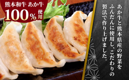 【全6回定期便】熊本県産 あか牛 ぎょうざ 20個×3箱 熊本【有限会社 三協畜産】[AYCQ090]