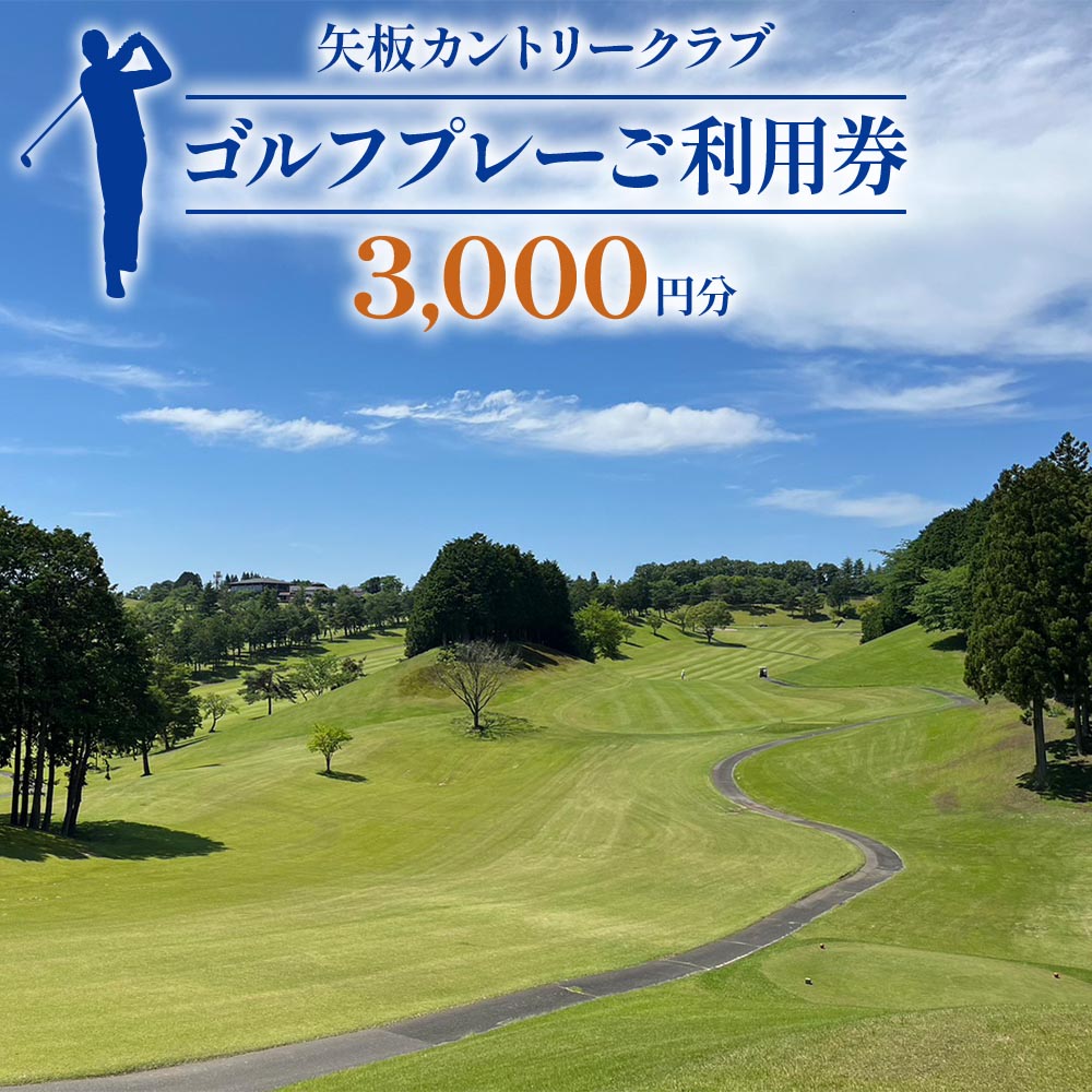 【ふるさと納税】矢板カントリークラブ ご利用券 3000円分｜ゴルフ場 観光 旅行 チケット クーポン [0449]