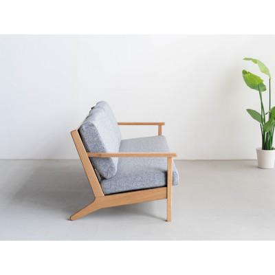 ふるさと納税 大川市 コペンハーゲン 3Pソファ オーク ジャンブル バトンライトグレー 幅189 奥行76 高さ70cm |  | 02