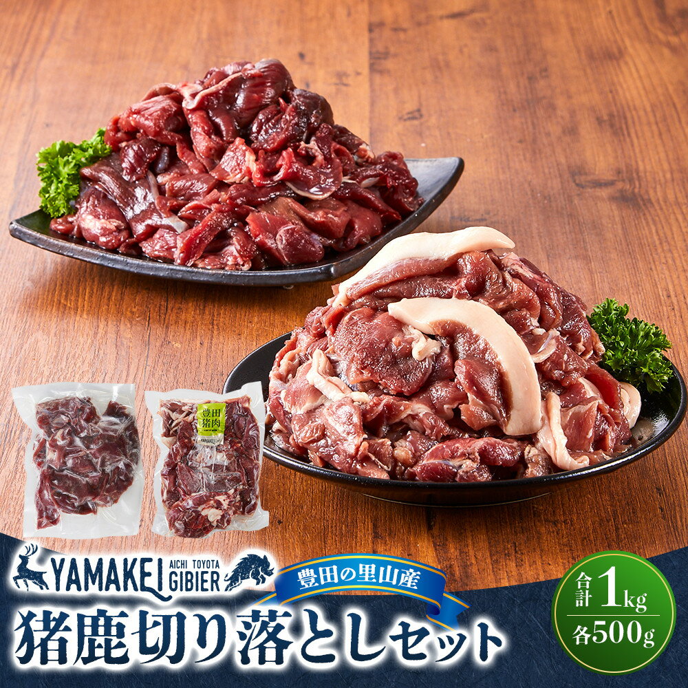 【ふるさと納税】猪鹿切り落としセット（猪切り落とし500g、鹿切り落とし500g） | 豊田市 ジビエ 鹿 猪 天然肉 加工品 ハム 食品 おつまみ 人気 送料無料 おすすめ