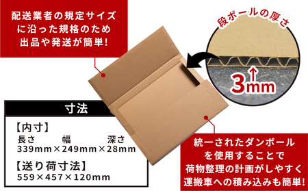 抜き式ケース（A4対応） 30枚 クリックポストサイズ - 国産 厚さ3mm 段ボール ダンボール 荷物 発送 引っ越し 便利 収納 整理 フリマサイト オークション 通販 配送 梱包 郵便 小物用 