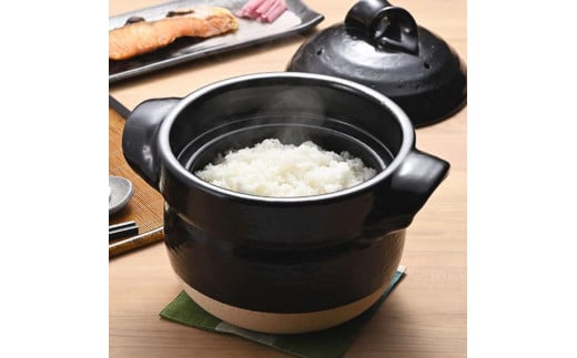 
【美味しく簡単に炊ける】信楽焼 5合ごはん鍋 ご飯土鍋
