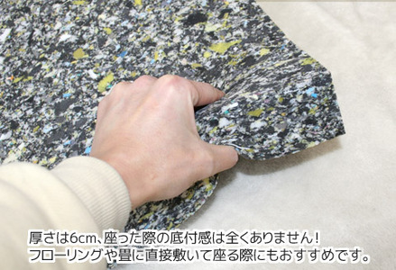 座布団　中材　固形ウレタン　5枚組　（銘仙判　55×59㎝　カバー用）_【G0591】