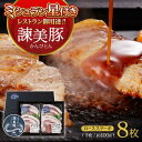 【ふるさと納税】諫美豚 ロースステーキ100g×8 / 豚肉 ぶたにく ロースステーキ ろーすすてーき ロース ろーす / 諫早市 / 株式会社土井農場 [AHAD045]