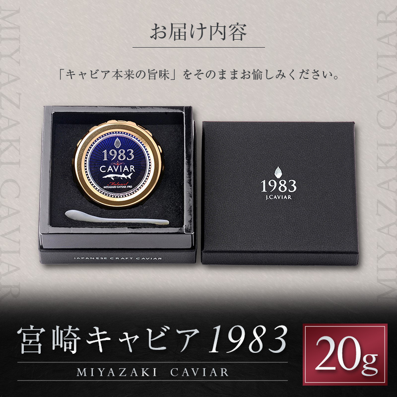 宮崎キャビア1983 計20g 贈答品 高級 魚卵 国産【E247】_イメージ5