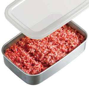 保存容器 アルミ保存容器 500ml 小 アルミ 急速 冷凍 浅型 蓋付き 日本製 AKH2〈スケーター株式会社〉   4-052