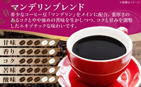 コーヒー豆 マンデリンブレンド 1kg （500g×2袋） 珈琲 コーヒー豆 コーヒー粉 コーヒー ドリップ ドリップ珈琲 飲料 愛媛県大洲市/株式会社日珈[AGCU012]